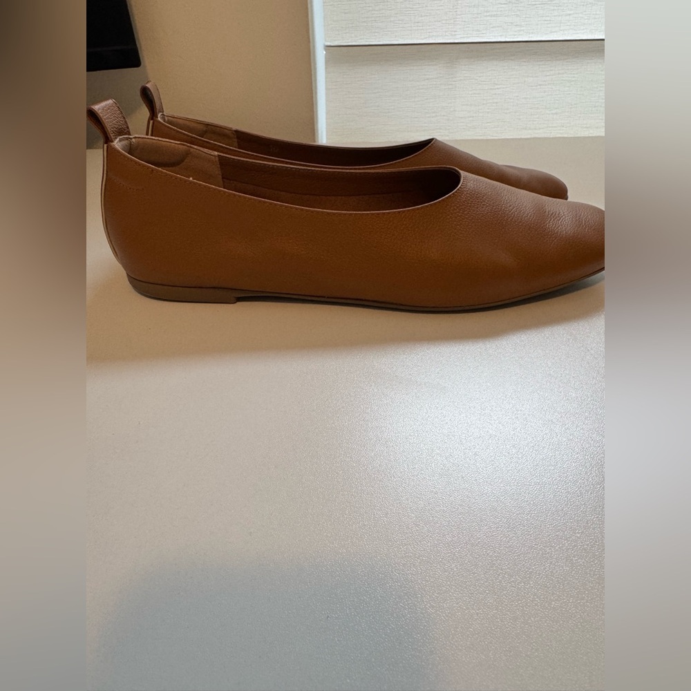 Everlane Cognac Leather Ballet Flats - Picture 2 of 3